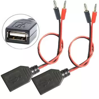 Usb Female To 4Mm Banana Plug Тестовый провод Кабель для зарядки Usb Socket To Banana Plug