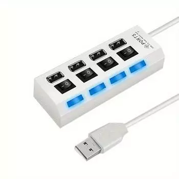 USB-ХАБ 4 белый