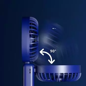 USB Handheld Mini Fan Foldable Portable Neck Hanging Fans 5 Speed TYPE-C Rechargeable Fan зелёный