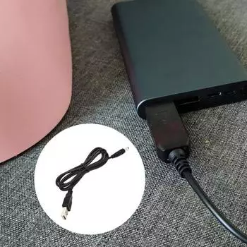 USB-кабель-адаптер DC 5 В в 5 В/9 В/12 В 5,5x2,1 мм Male PVC USB 5V чёрный