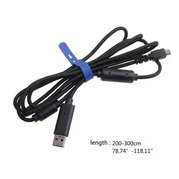 USB-кабель для геймпада Razer Wildcat/Razer Raiju PS4, игровой контроллер, сменный провод, черный/белый/розовый розовый