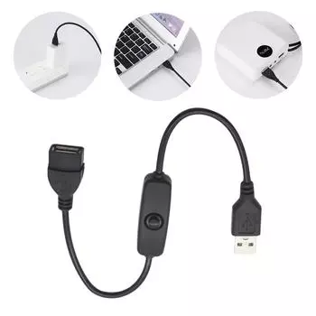 USB-кабель для выключателей питания, кабель питания USB-выключателей, кабель «папа-мама» для светодиодного маршрутизатора, USB-вентилятора, светодиодных лент