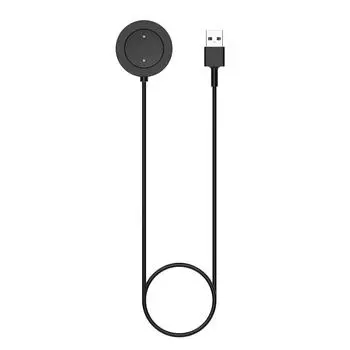 USB-кабель для зарядки умных часов Xiaomi Haylou RS3/LS04 Sport Smartwatch Магнитное зарядное устройство Док-станция для быстрой зарядки Адаптер питания чёрный