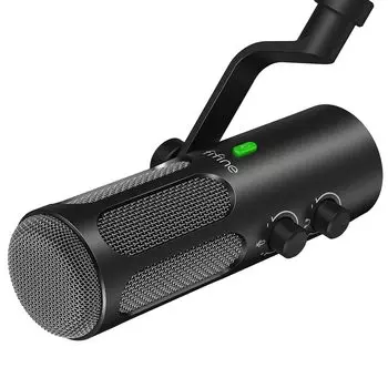 USB-кабель FIFINE Dynamic Noise совместим со стереозвуком Mini Mute Live Game, идеально подходит для записи голоса, микрофон Tank3, подключение USB/XLR,