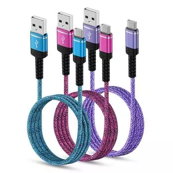 USB-кабель типа C для быстрой зарядки [0,9 м*3 шт./совместим с QC3.0] кабель для зарядки типа C для iPhone 16, кабель для зарядки типа C, код iPhone16 серии, Galaxy