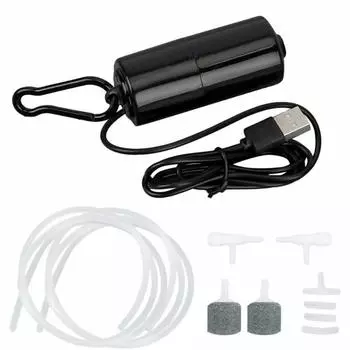USB кислородный воздушный насос для аквариума Мини-аэратор для аквариума Бесшумные энергосберегающие инструменты 1