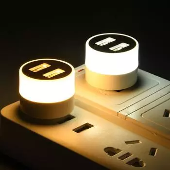 USB-лампа для зарядки компьютера и мобильного устройства USB-лампа для маленьких книг LED-лампа для защиты глаз Чтение Двойные USB-разъемы Ночной светильник