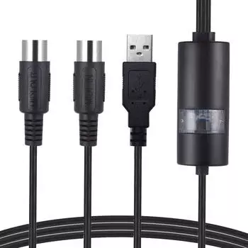 USB MIDI кабель музыкальный инструмент синтезатор студийное пианино клавиатура провод преобразователь