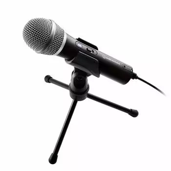USB-микрофон для комментариев, черный audio-technica Удаленная работа/Работа на дому/Прямая трансляция/Запись/Подкаст/Прямая трансляция ATR2100x-USB чёрный
