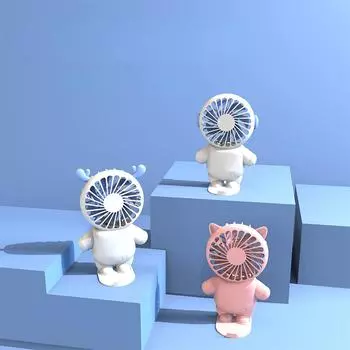 Usb Мини Карманный Маленький Вентилятор Ручной Электрический Вентилятор Мультфильм Портативный Маленький Вентилятор Астронавта