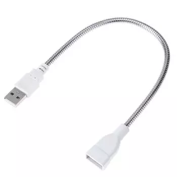 ~ USB-mnnlich гнездовой удлинитель Светодиодный адаптер Licht Kabel Flexibles Metallrohr