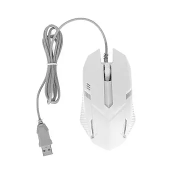 USB-мышь M3 с режимом подсветки, проводная мышь, эргономичный дизайн, компьютерная мышь для ноутбука Macbook, белый белый