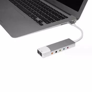 USB-ноутбук, настольный компьютер, звуковая карта, 5,1-канальный профессиональный оптический конвертер внешней аудиокарты для ноутбуков, аксессуары