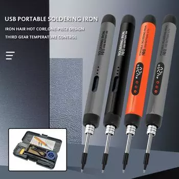 USB паяльник Мини Маленький паяльник Набор Портативный Бытовой Интерфейс Type-C 800mAh Аккумулятор Регулируемая Температура