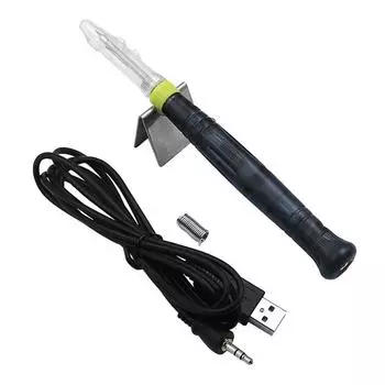 USB-паяльник, профессиональные электрические паяльники, инструменты для быстрого нагрева, инструменты для пайки своими руками, со световым индикатором Pack of 1
