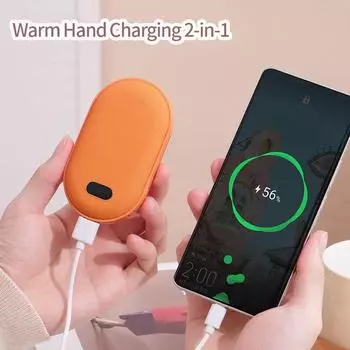 USB перезаряжаемый обогреватель для рук Мини электрический карманный обогреватель Портативный обогреватель для рук Зимние теплые подарочные принадлежности обогреватель для рук as pictured