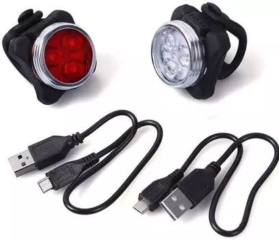 USB перезаряжаемый велосипедный фонарь, светодиодный велосипедный фонарь, 650 мАч, 2 режима освещения, водонепроницаемый