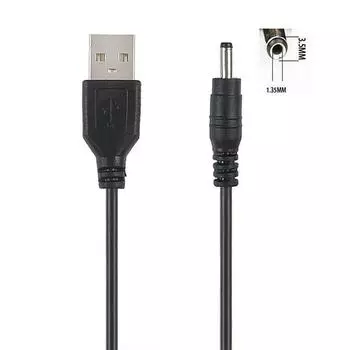 Usb-порт для 2,5 3,5 4,0 5,5 мм 5 В постоянного тока, разъем кабеля питания, черный DC3.5 3.5*1.35mm