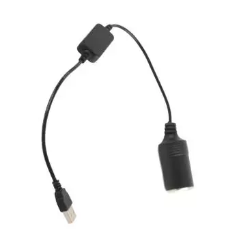 USB-порт для автомобильного прикуривателя 12 В, переходник, адаптер, шнур чёрный