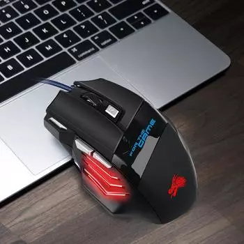 USB Проводная игровая мышь Проводная оптическая светодиодная 5500DPI 7 кнопок игровая мышь для ПК игры