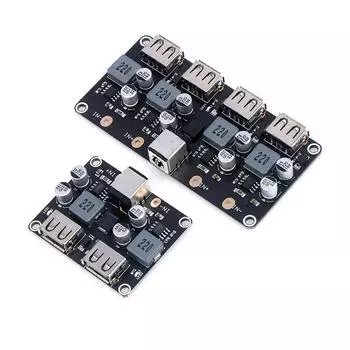 USB QC3.0 QC2.0 USB DC-DC преобразователь зарядный понижающий модуль 6-32В