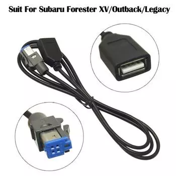 USB-разъем для ForAux-In 4-контактный автомобильный аудиокабель, адаптер, разъем, плеер, инструмент чёрный