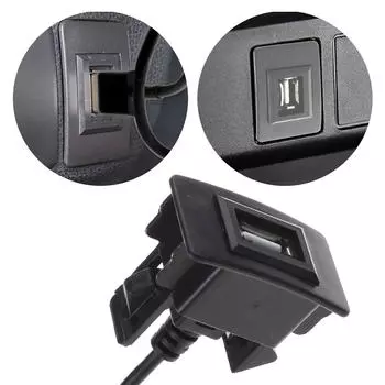 USB-штекер к USB-гнезду AUX крепление на приборную панель автомобиля удлинительный кабель для автомобиля грузовика лодки мотоцикла панели