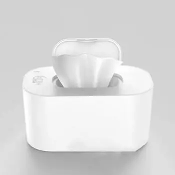 USB Smart Baby Wipe Warmer LED Light Влажные салфетки Сохраняют тепло Контейнер для хранения салфеток Регулируемая температура Подогрев Портативный розовый