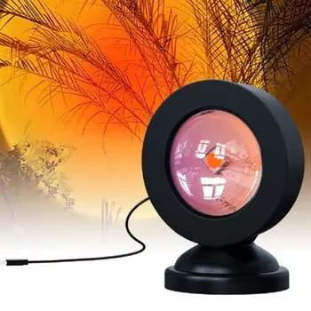 Usb Sunset Lamp Led Projector Night Light Projector Light Радужная атмосфера Home Bedroom Background Wall Decoration A1