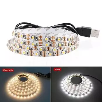 USB светодиодная лента, фоновое освещение для телевизора, 1 м, 2 м, 3 м, 4 м, 5 м, гибкая светодиодная подсветка «сделай сам», настольный экран, подсветка диодной ленты
