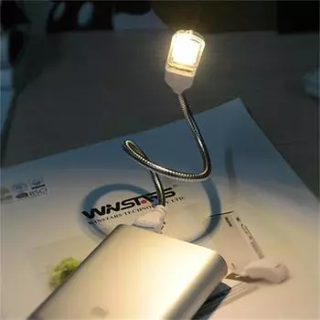 USB светодиодные фонари для книг Мини Портативный Ультра Яркий Лампа Для Чтения Книг Для Кемпинга Power Bank Ночники Для Ноутбука Фонарик 1PCS теплый белый