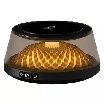 USB Thermostatic Heating Coaster with LED Lights Coffee Cup Heater 4 Temperature Settings for Hot Coffee Tea Espresso Milk чёрный