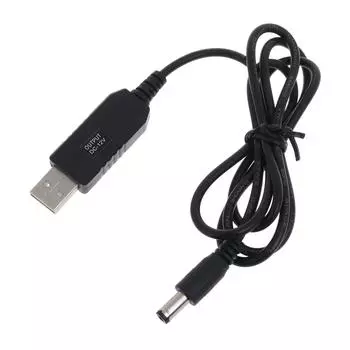 USB to DC5.5x2.1mm Round Hole Booster Line Router Optical-cat Booster Line Wire 5V Booster to 12V Charge Cable