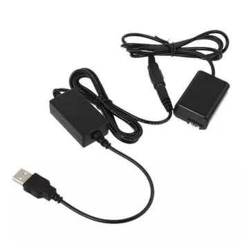 USB to -FW50 ummy Аккумуляторная камера Источник питания для RII A6500 A6400 A6300 A6100 A6000