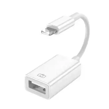 Usb To Lightning Camera Adapter Connector Cable Otg For Apple And Iphone Ipad
