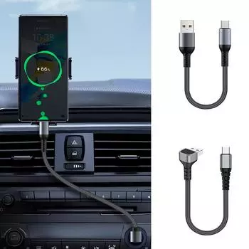 Кабель для быстрой зарядки USB-Type C с 90-градусным коленом и кабелем передачи данных для смартфонов и планшетов 25