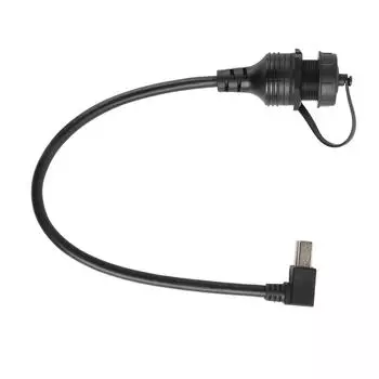 USB Type B 3.0 Male to Female Кабель-удлинитель для печати и передачи данных Водонепроницаемый 90-градусный угловой USB-кабель для монтажа на панель