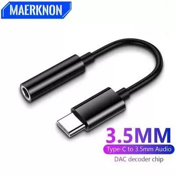 USB Type C To 3.5mm Headphone Adapter for Xiaomi oppo vivo Mini Type-C 3.5 Jack Hifi Earphone Audio Aux Cable for Huawei P20 P30 белый
