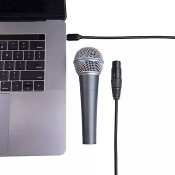 USB Type C TYPE-C к XLR микрофонный кабель Type C к аудиоразъему для компьютера/микрофона/телефона 3m