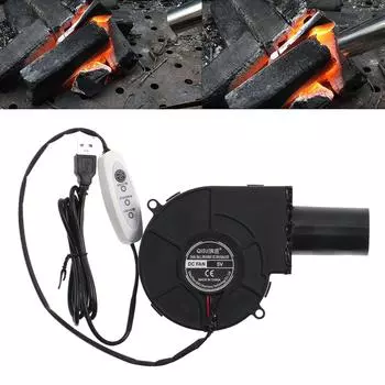 USB-вентилятор охлаждения 9733 97 мм, небольшой вентилятор для дровяной печи, высокий объем воздуха, DC5V2A, высокая скорость, 4800 об/мин, эффективный и тихий 32MM