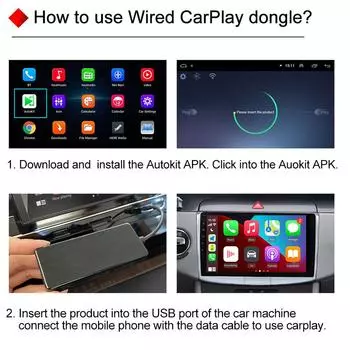USB Wired/Wireless CarPlay Dongle Wired/Wireless Android Auto Adapter Mirrorlink Bluetooth Auto Connect For Android Car Stereo