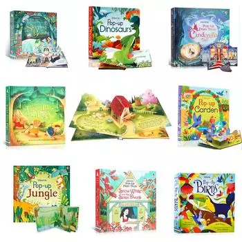 Usborne Pop Up 3D Flap Picture английские книги для детей Книга для чтения сказок на английском языке Монтессори Обучающие игрушки Детский подарок