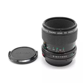 Used MINT Canon NEW FD MACRO 50mm f/3.5, Front Cap, Rear Cap from Japan