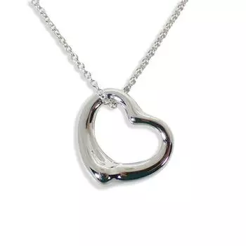 [Used] TIFFANY/Tiffany 925 Open Heart Pendant/Necklace/g402-42