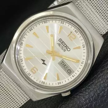 Б/У винтажные мужские часы SEIKO ACTUS AUTOMATIC 7009A из Японии с серебряным циферблатом a433415-2 R116-a433415