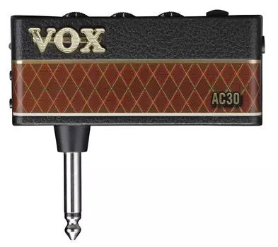 Усилитель для гитары VOX Headphones amPlug 3 AC30 Не требуется кабелей Подключите напрямую к гитаре Идеально подходит для домашних занятий Эффекты на батарейках чёрный