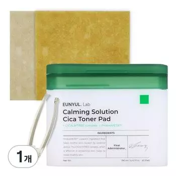 Успокаивающий тонер-диск Eunyul Lab Calming Solution Cica, 60 шт., 1 шт.