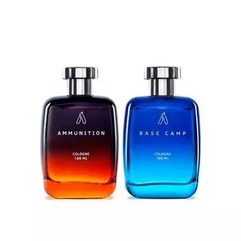 Ustraa Base Camp Cologne - 100 мл - Духи для мужчин | Прохладная, хрустящая горная свежесть на день и одеколон Ammunition 100 мл | Духи для мужчин