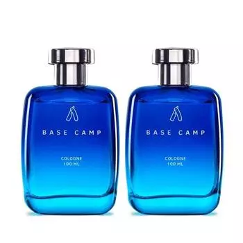 Ustraa Base Camp Cologne - 2 x 100 мл - Духи для мужчин | Прохладный, свежий аромат гор | Стойкий | Яркий