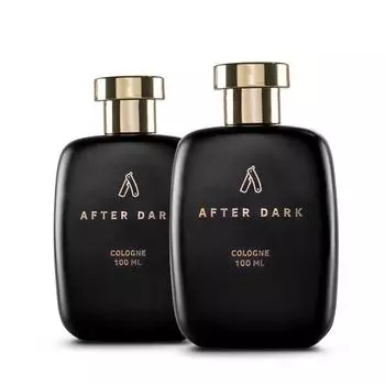 Ustraa Унисекс-одеколон для взрослых After Dark - 100 мл X 2 - набор из 2 жидких духов | С нотами шафрана, уда и мускуса | Идеально подходит для вечерних случаев